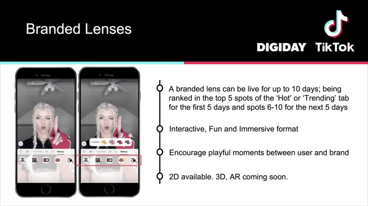 Branded lenses Tiktok Banner